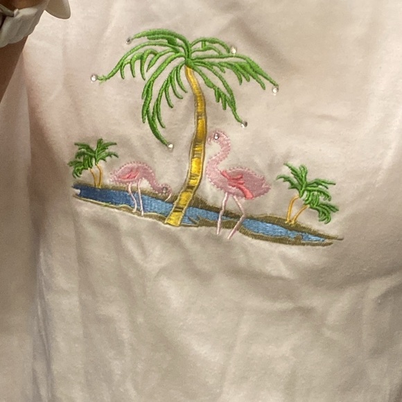 Vintage flamingos tank top - Picture 2 of 6